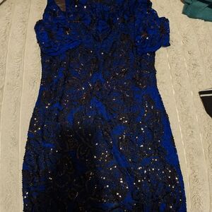 Others Follow Blue and Black Dress